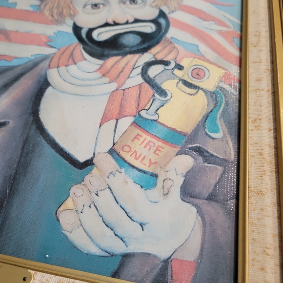 Red Skelton "Old Glory" Freddie clown number 940/5000 signed canvas framed rare - Picture 9 of 11